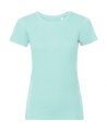 Dames T-shirt Organisch Russell R-108F-0 Aqua